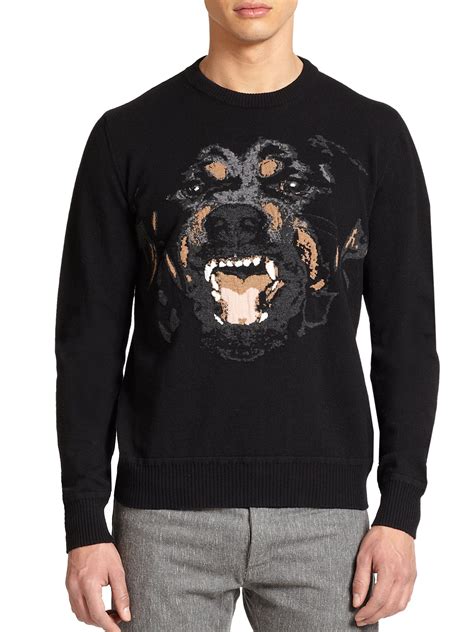 givenchy stenciled rottweiler|Givenchy sweater clearance men.